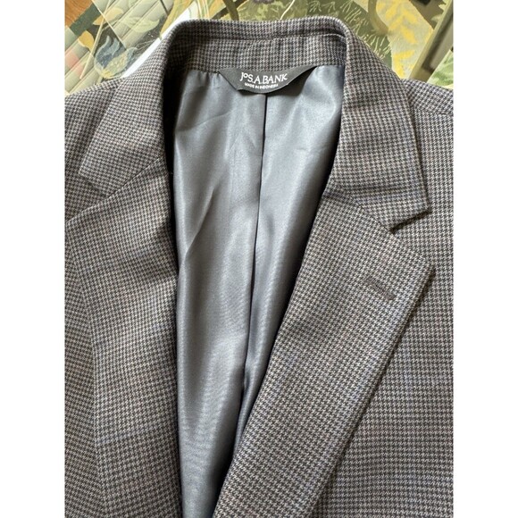 Jos.A.Bank Traveler 46R 100% Wool Blazer Sport Coat Traditional Fit Gray - Picture 1 of 8